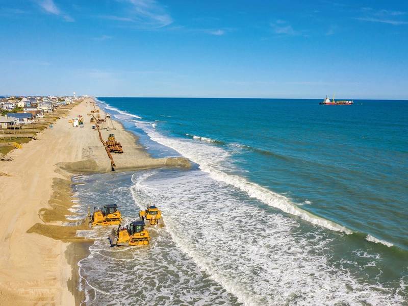 Dredge Eillis Island at Emerald Isle,