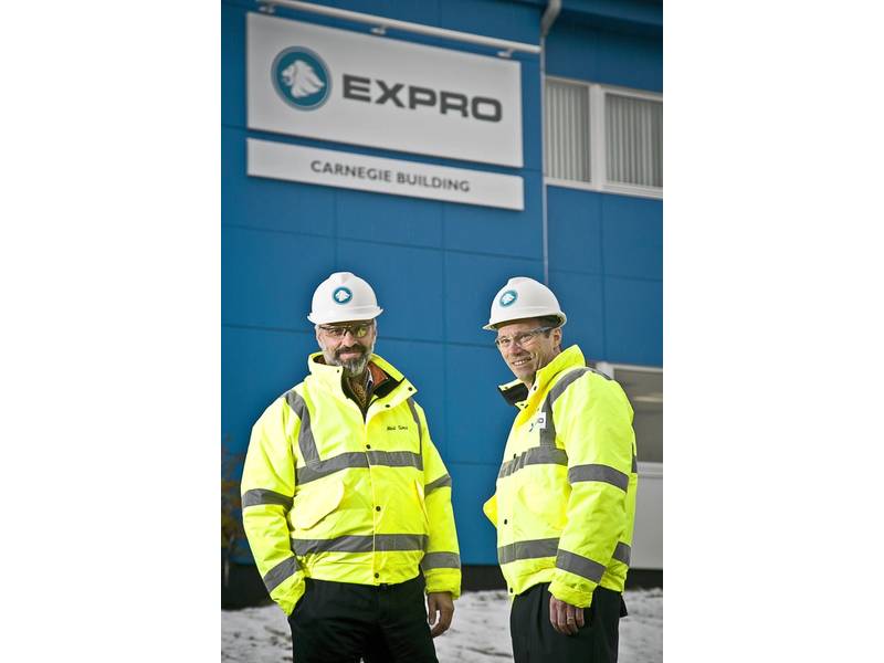 From left, Expro’s UK area manager, Neil