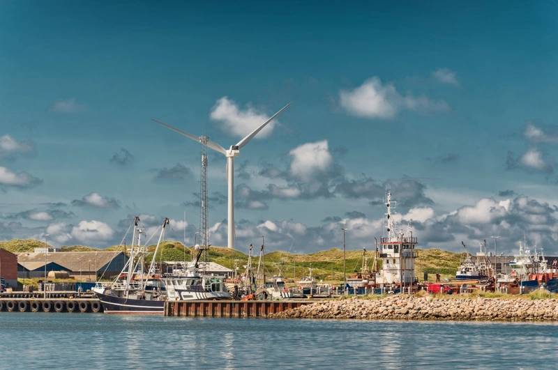 Hvide Sande Harbor, Denmark - Credit: