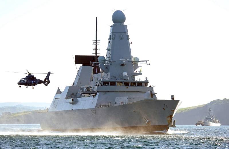 Royal Navy (RN) Type 45 destroyer HMS