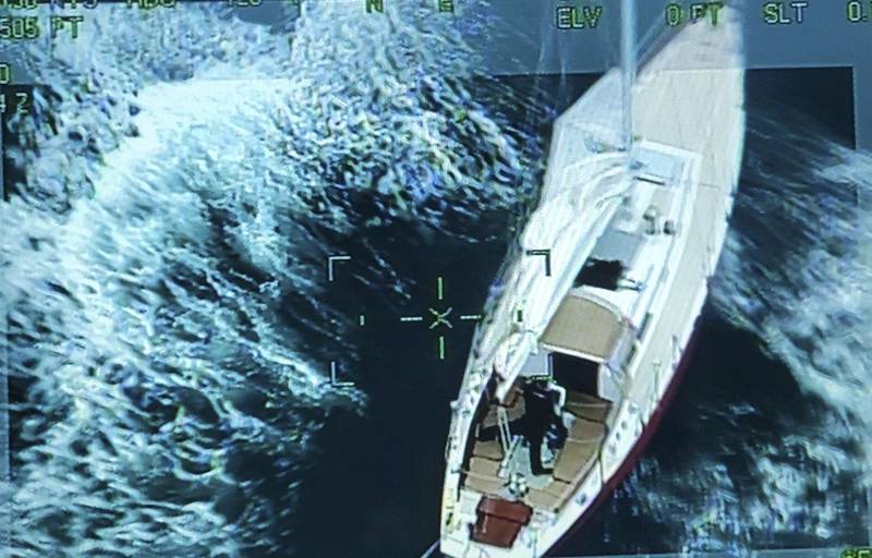 A sailboat became disabled after it was