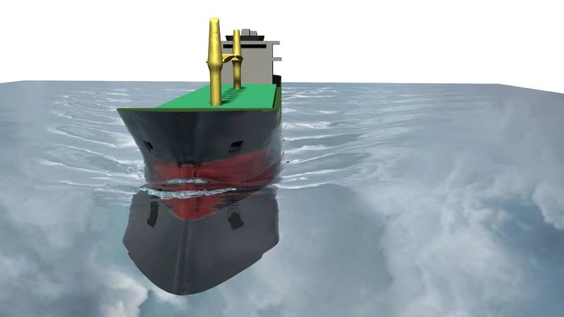 Ship scale CFD simulation made with
