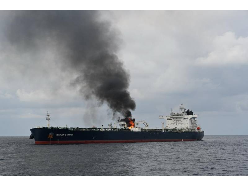 The tanker Marlin Luanda was struck by