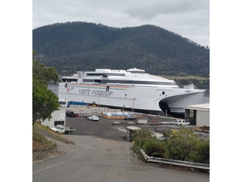Virtu Ferries ship launched at Incat.