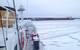 The Coast Guard Cutter Biscayne Bay provides a direct assist to the motor vessel Presque Isle, which was stuck in ice just below Winter’s Point Turn on the St. Mary’s River, just south of Neebish Island on December 13, 2013. U.S. Coast Guard photo by Lt. j.g. Paul Junghans.
