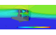 Combined air and water flow for dynamic positioning analysis