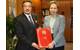 H.H. Princess Lalla Joumala Alaoui handed over Morocco’s instrument of ratification to IMO Secretary-General Koji Sekimizu (Photo: IMO)