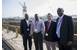 Left to right: Sibusiso Nhlabathi, TNPA Durban Port Engineer; Rishaan Chabilal, Sebata Group Mechanical Engineer; Martin Cloete Channel Construction Project Manager and Moshe Motlohi TNPA, Durban Port Manager, in front of the decommissioned caisson at the Prince Edward Graving Dock in the Port of Durban(Photo: Transnet National Ports Authority)