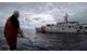 Leighton Tseu, kane o ke kai, prepares to give a Hawaiian blessing to the Coast Guard Cutter Joseph Gerczak (USCG photo by Sara Muir)