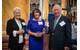 Jim O’Hare, Guardian Award recipient.  With Margaret Winters, CGF board member and Jim’s wife, Terry O’Hare. Photo courtesy Coast Guard Foundation
