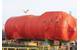 One of two of the massive LNG fuel tanks for the ship. Photos: Greg Trauthwein