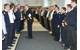 Outgoing Deputy Commander Rear Admiral Martens shakes hand with members of the Operational HQ Staff (Photo courtesy EU NAVFOR)