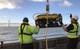 Rovco launches an ROV on a windfarm survey. Photo from Rovco.