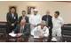 The MoU was signed by CEO of N-KOM Chandru Rajwani (right) and Seppo Hautajoki (left) Managing Director of Wärtsilä Doha LLC & Wärtsilä Gulf FZE (Dubai). (Photo: N-KOM)