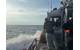 Special agents with the U.S. Coast Guard Investigative Service, supported by Coast Guard surface and aviation assets, conduct an offshore interdiction operation involving the sailing vessel Soulmate approximately 40 nautical miles off the coast of Melbourne, Florida. The operation is part of an ongoing criminal investigation into the disappearance of Lynette Hooker. (U.S. Coast Guard photo)