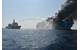 The Indian Coast Guard battles a fire aboard the Maersk Honam earlier this month (Photo: Indian Coast Guard)