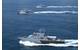 All three of the 36-meter patrol boats in formation.