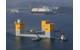 Towing three-column semi-sub at Nagasaki port.
