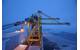 HHL Valparaiso is the first vessel to sail open hatch through the Northern Sea Route, as it delivers two giant ship-to-shore (STS) cranes across Russia. (Photo: HHL)