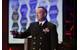 Rear Adm. Mat Winter, chief of naval research, discusses game changing technology for the warfighter during a keynote address at the 28th annual Surface Navy Association (SNA) National Symposium. (U.S. Navy photo by John F. Williams)