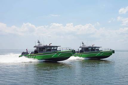 Metal Shark Delivers Two Fireboats to Miami-Dade Fire Rescue