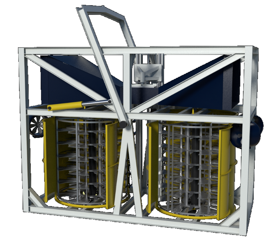 A Flying Node twin deployment cage